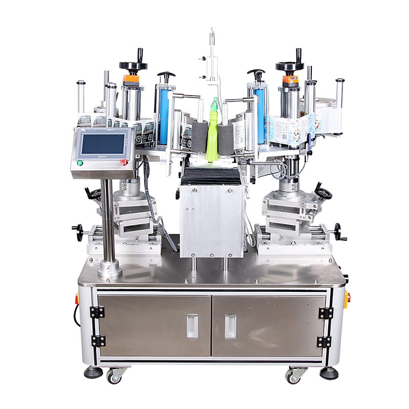 半自動雙側(cè)面貼標(biāo)機(jī)